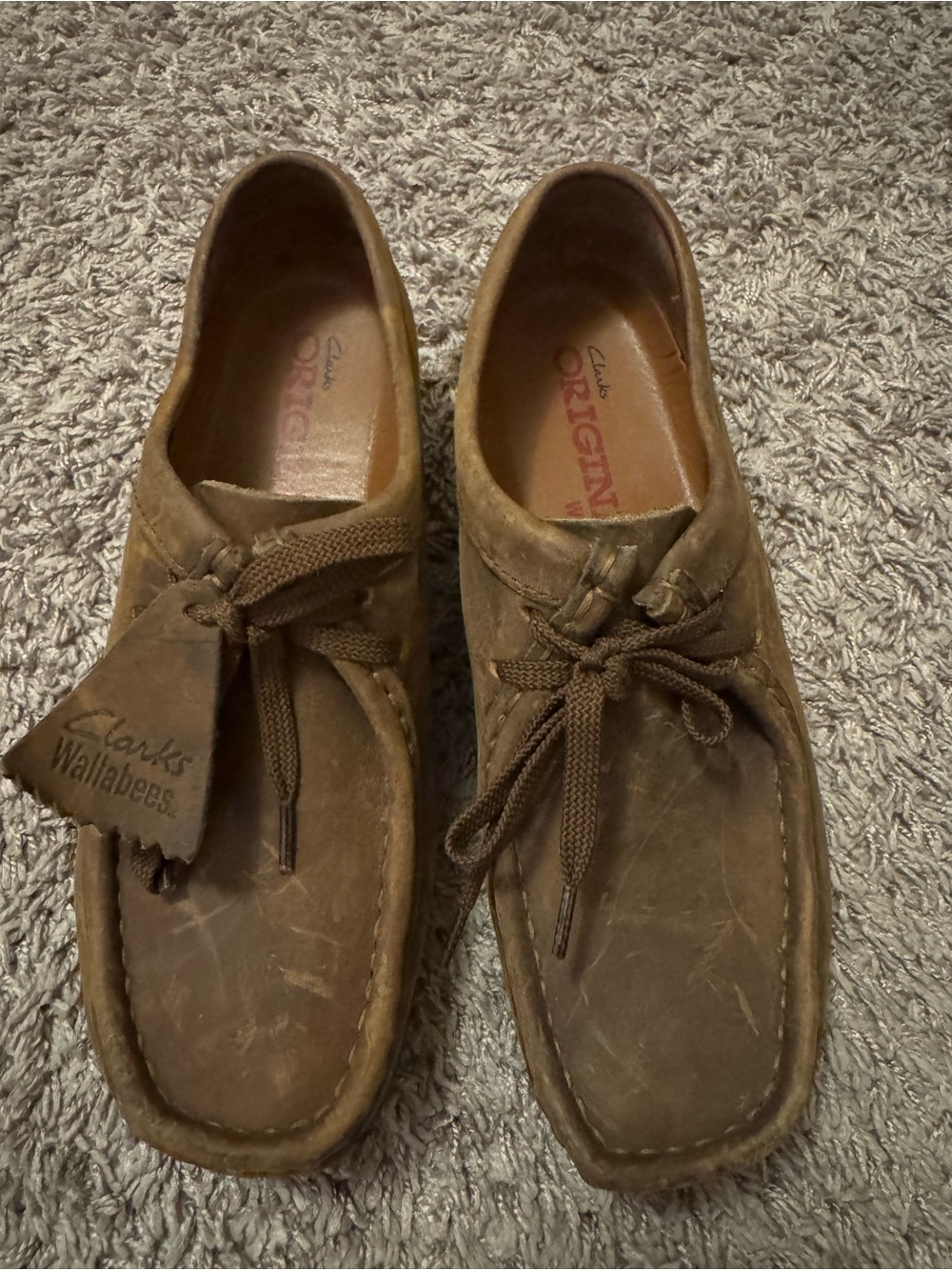 Clarks Wallabee Brown Suede Moccasin Slip-On Loaferse